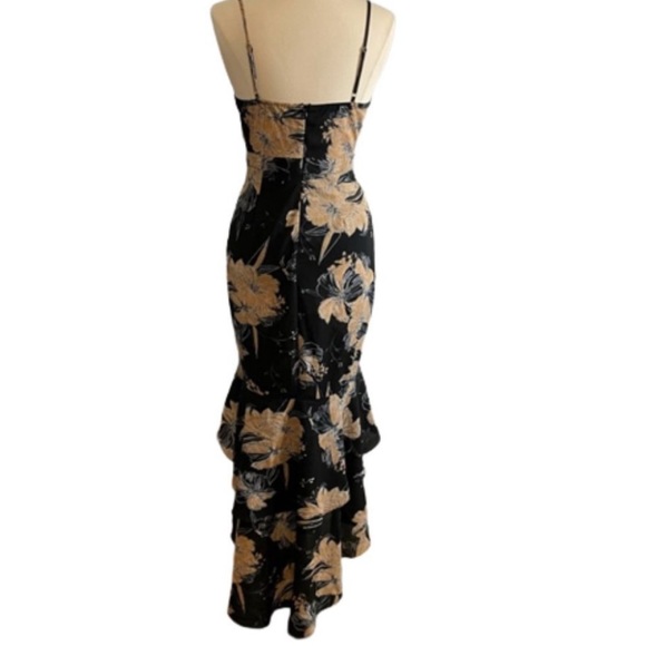 Lulu’s High Low Black Floral Dress Sold Out - Picture 4 of 6